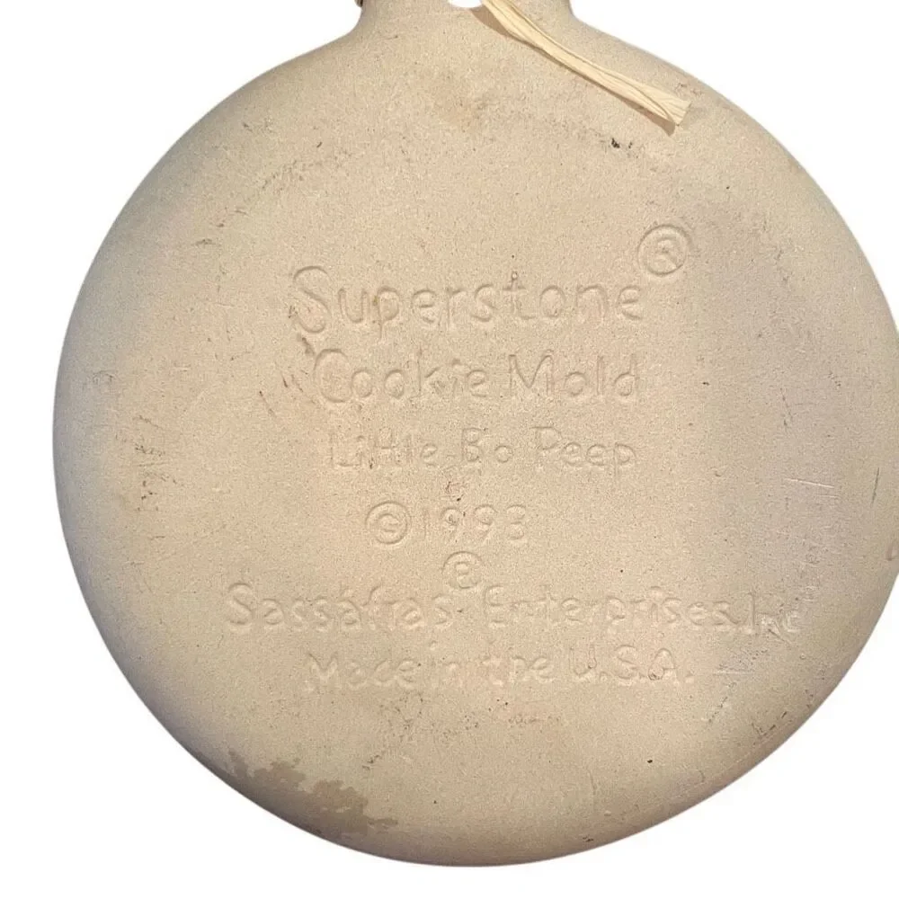 Vtg Williams-Sonoma Superstone Cookie Mold by Sassafras Little Bo Peep Easter